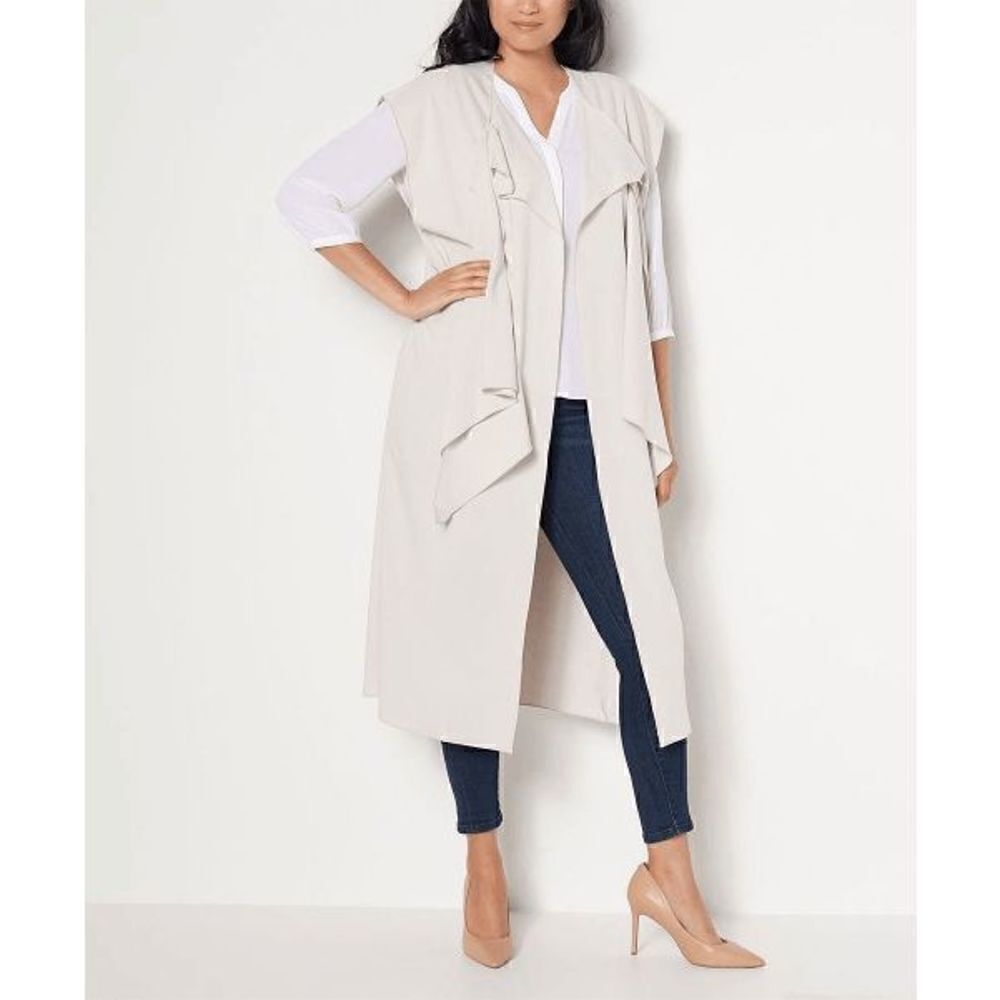 Rubin Singer Studio Crepe Knit Midi Duster L